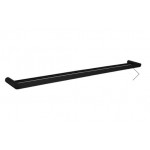 Esperia Matte Black Solid Brass Double Towel Rail 600mm